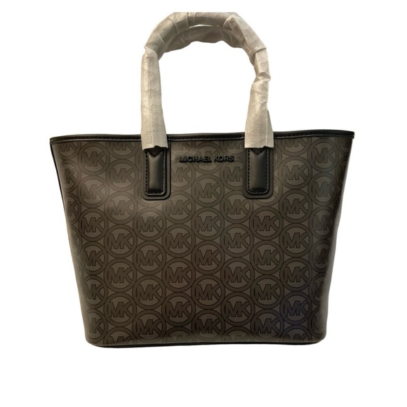 MICHAEL Michael Kors Handbags - MICHAEL KORS Jodie Logo Black Small Tote Bag NWT